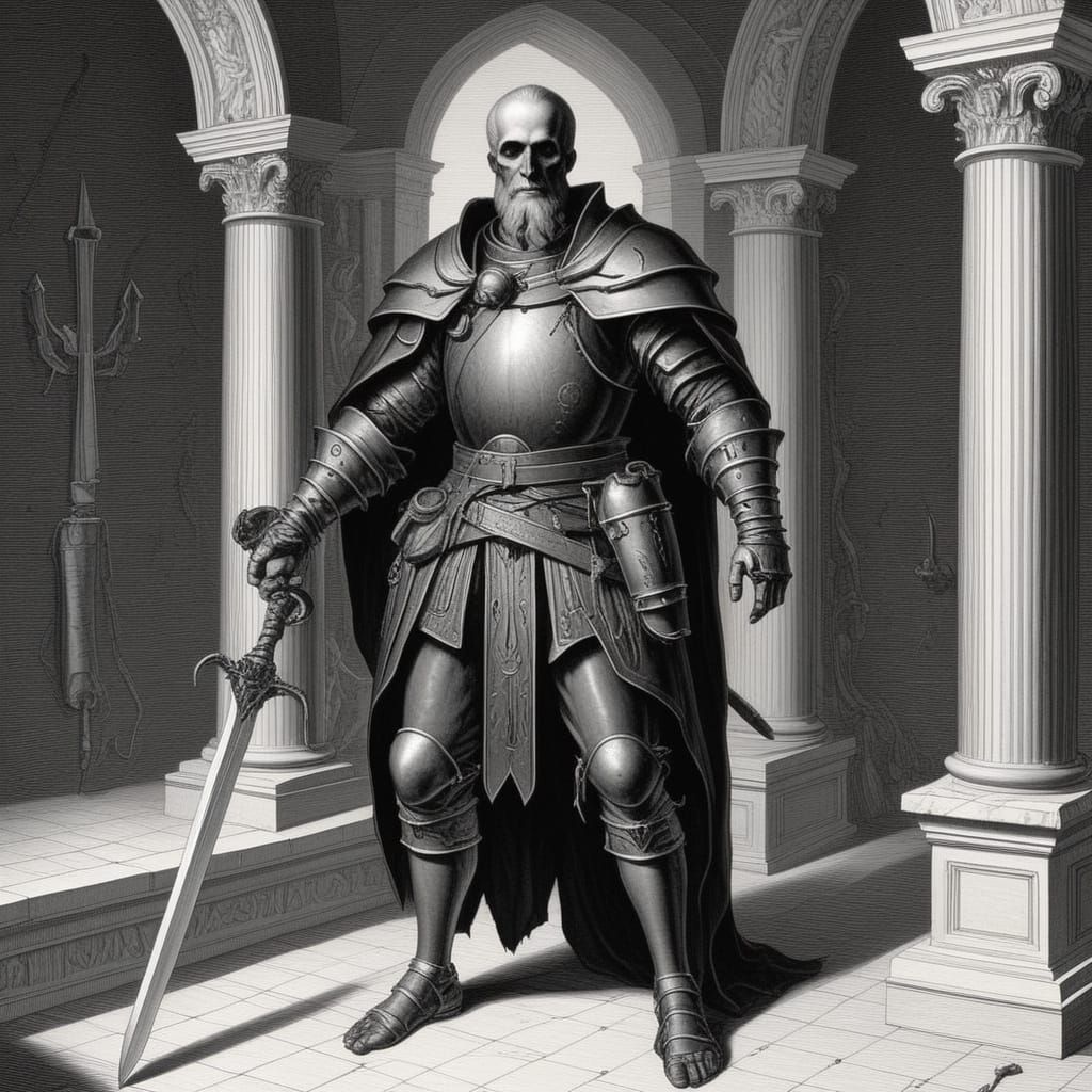 Dark Renaissance Masterpiece in Grimdark Style