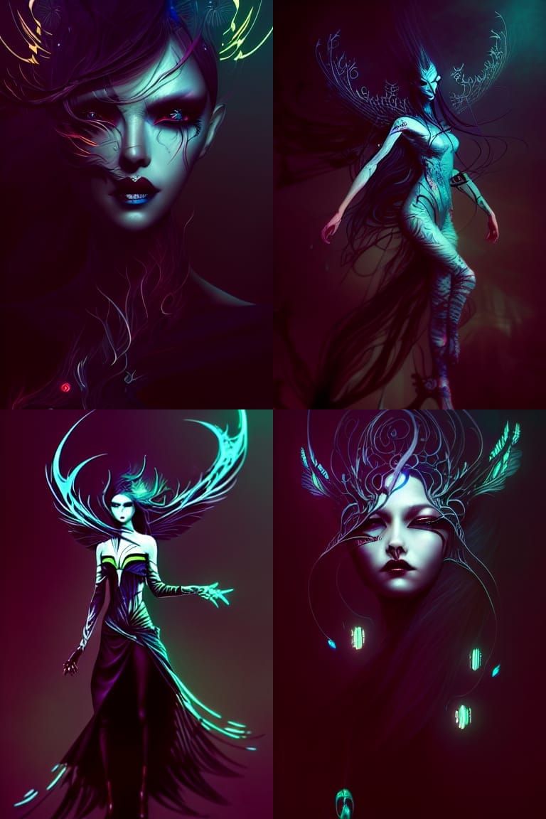 Banshee in Retrofuturistic Fantasy Art