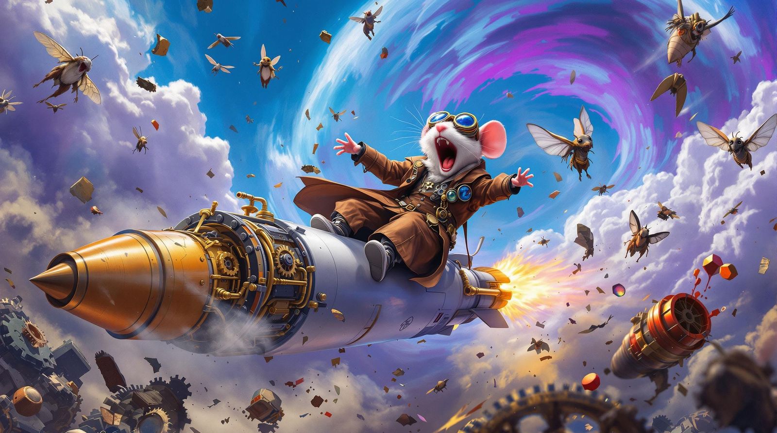 Steampunk Mouse Blasts Off on SpaceX Rocket