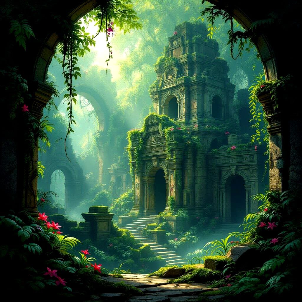 AI Generated Image of a Lost City