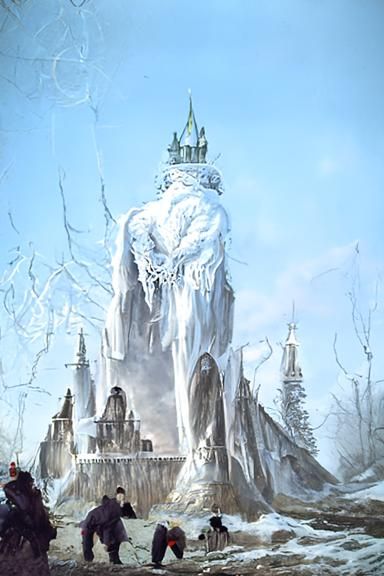 Gothic Ice Palace in Narnia, Dark Fantasy