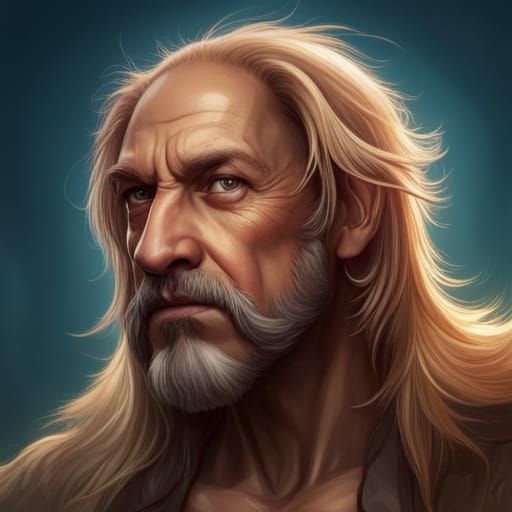 Pluto Humanoid Portrait in Volumetric Lighting