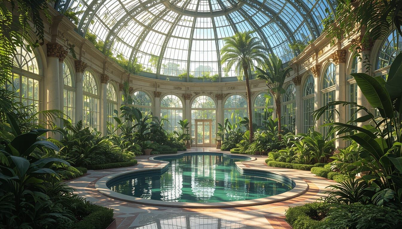 Regency Botanical Conservatory with Exotic Plants