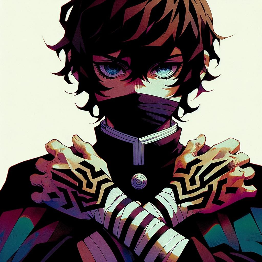 Brooding Samurai in Deep, Rich Tones