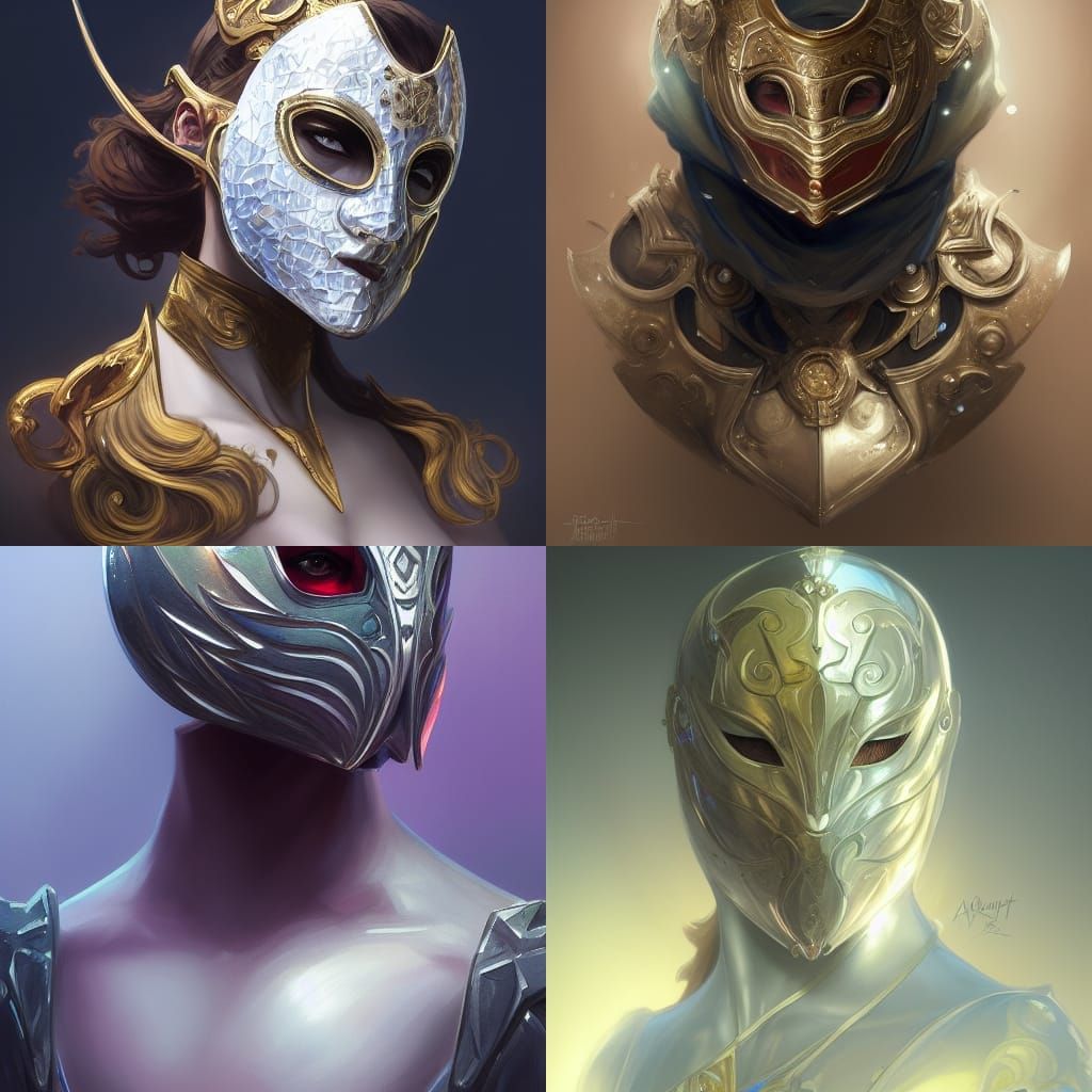 Masked Pearlescent Knight