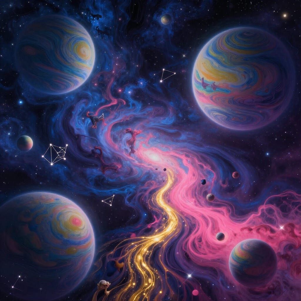 Cosmic Landscape of Planets and Animal Constellations