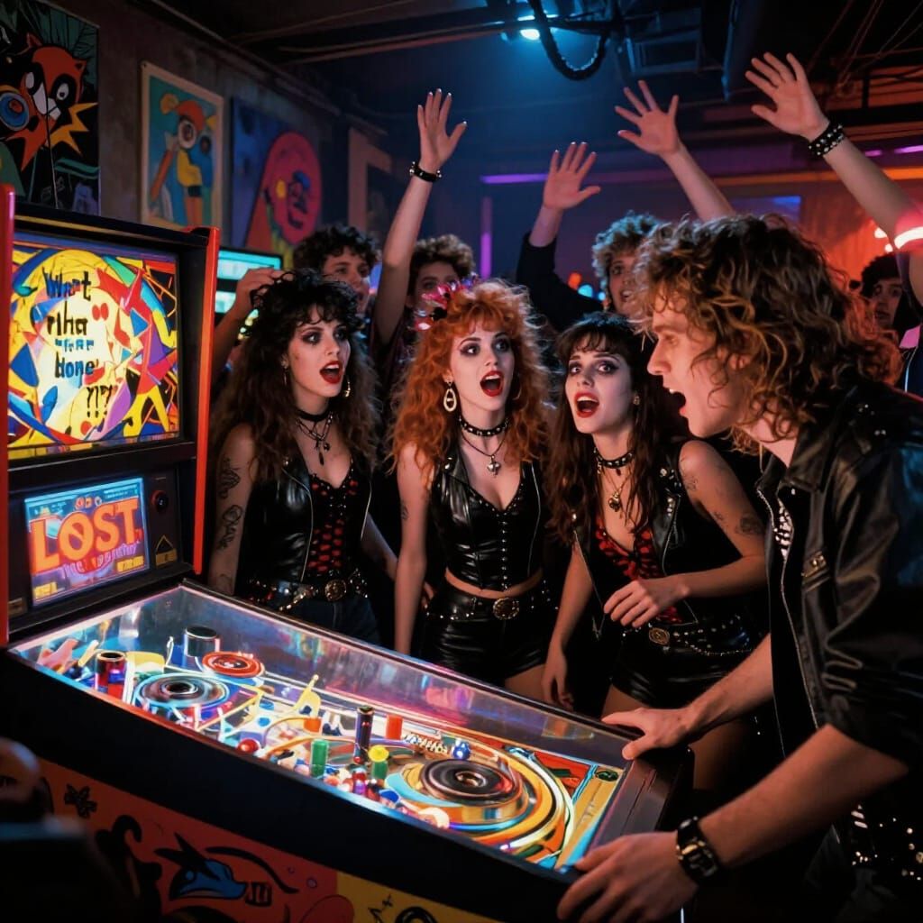 80s Fantasy Punk Arcade: Epic Pinball Showdown
