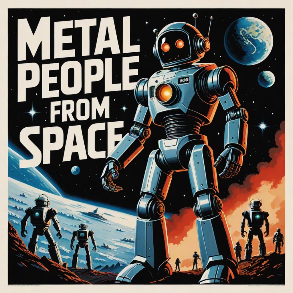 Metal People From Space: Rockwell-esque Robot