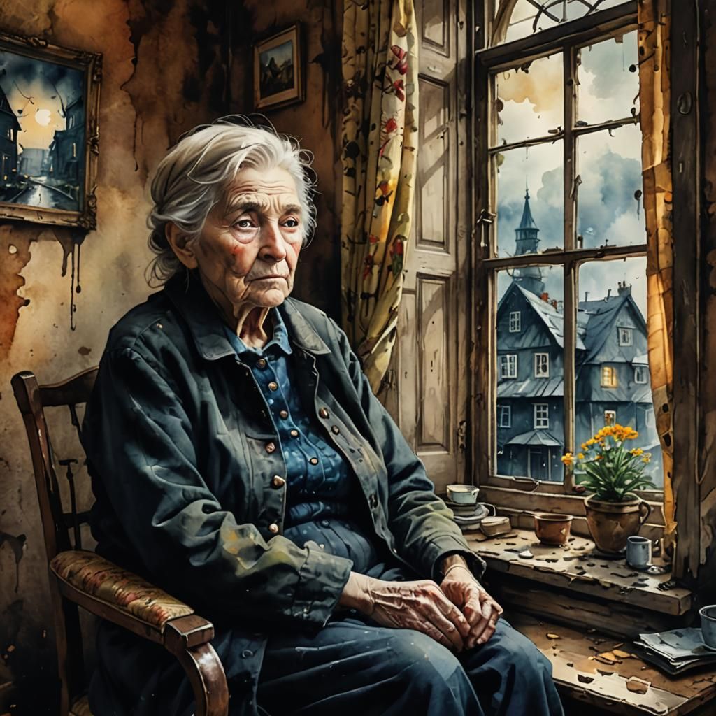 portrait old woman..2