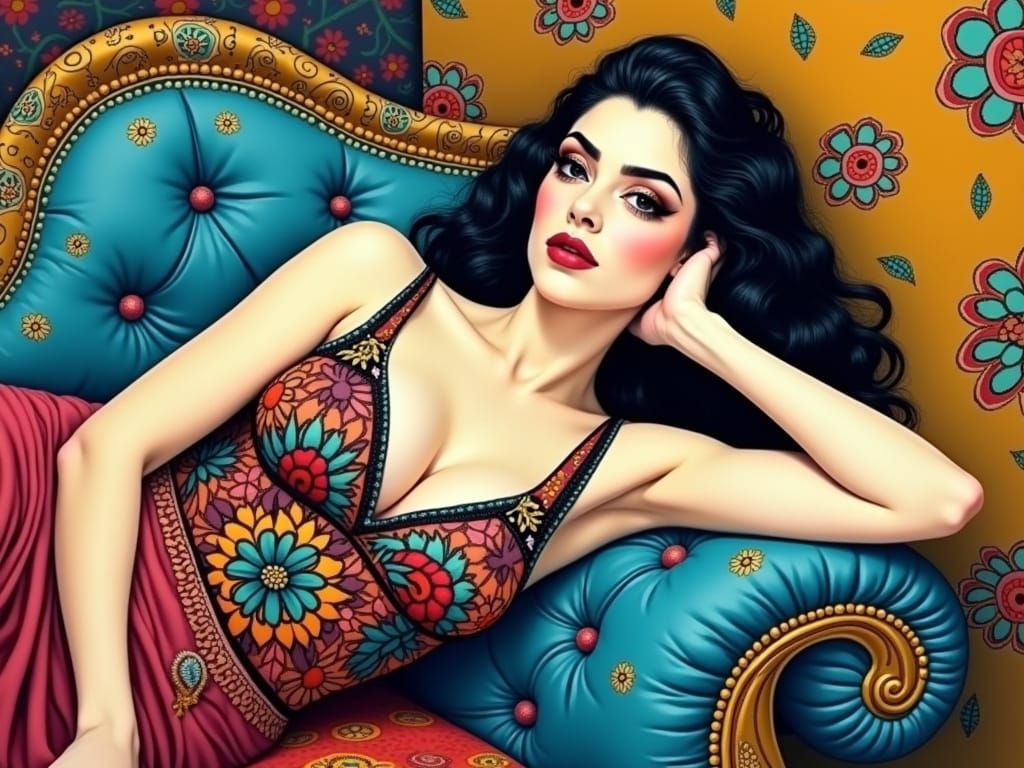 The odalisque, a symbol of both sensuality and exoticism.