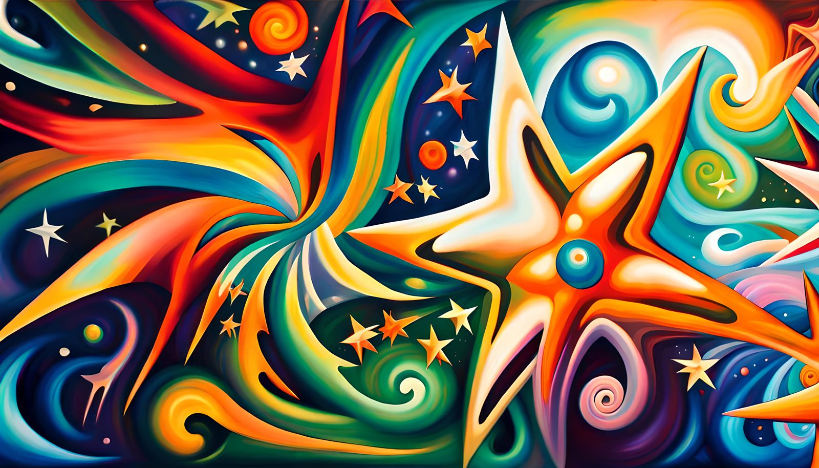 Colorful Star-Beings in an Electromagnetic Swirl