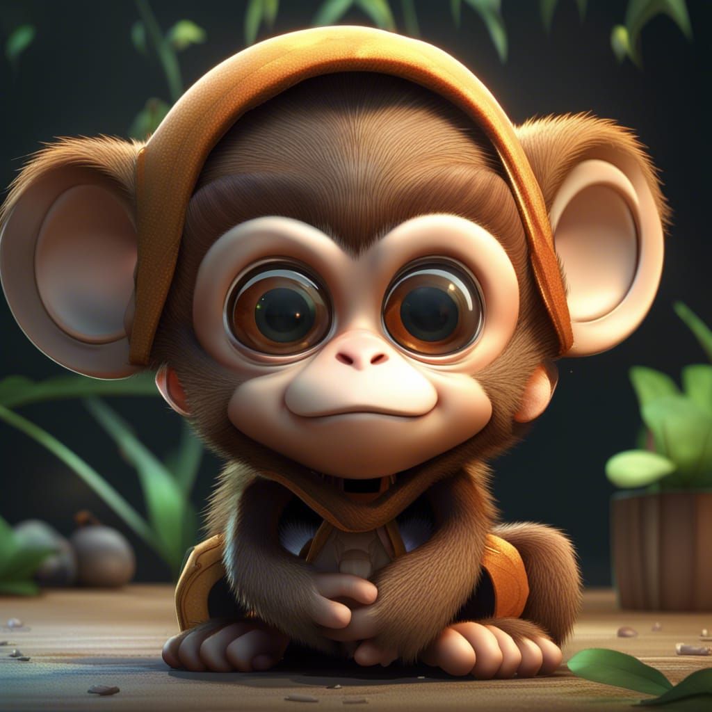 cute monkey (A)