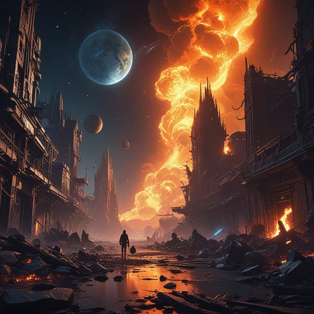 Scorched Earth in Dark Space, Anime Style