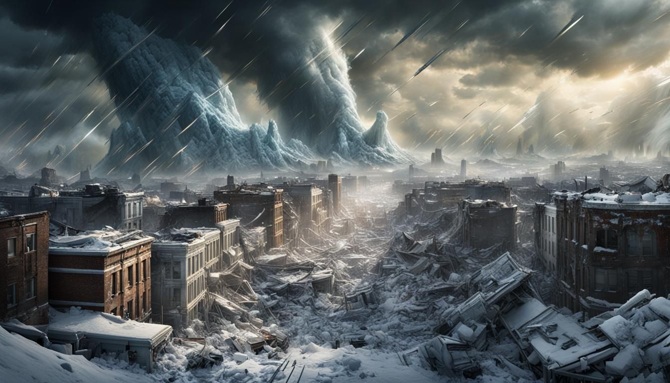 Doomsday: City Destroyed by Ice Tornadoes