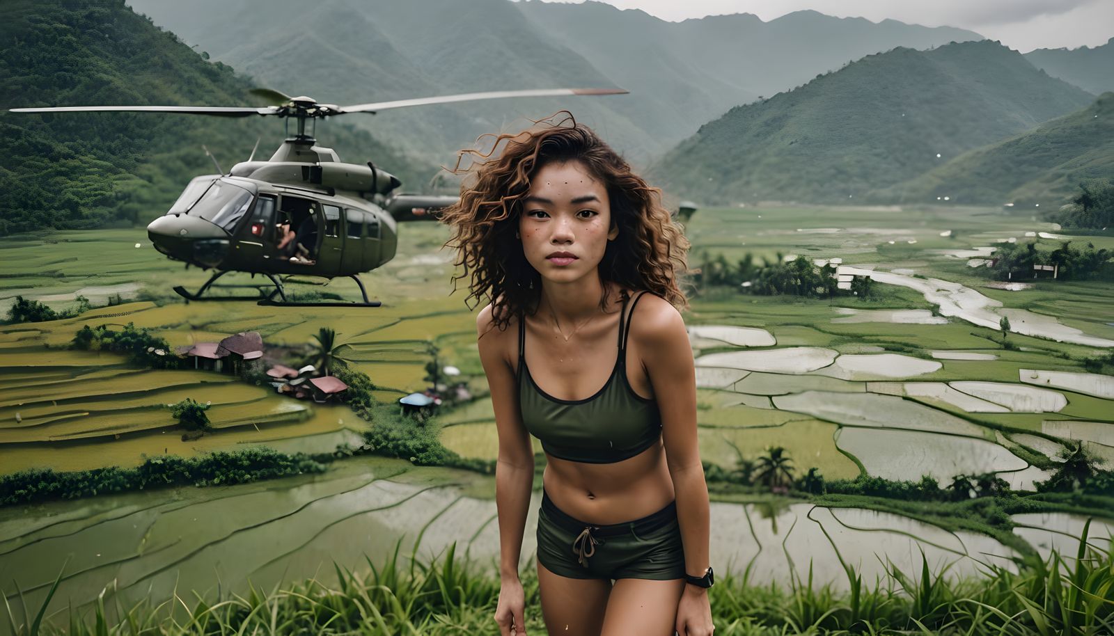 Vietnamese Village Photoshoot During Stormy Evening