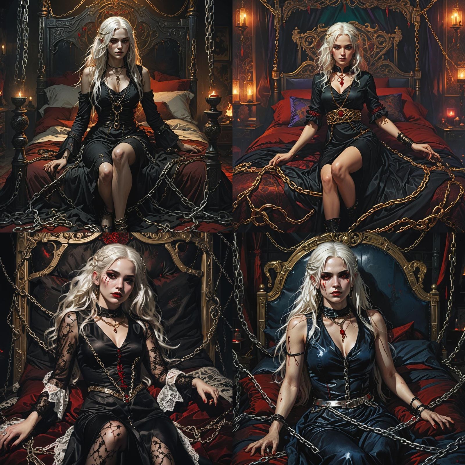 Book Cover: Beautiful Woman in Chains, Fantasy Art