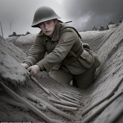 Crawling through a trench