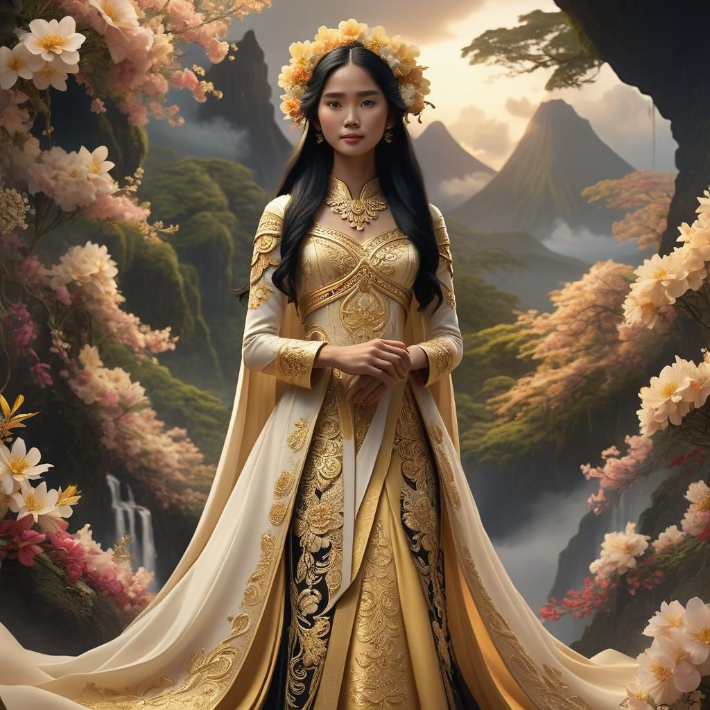 Daragang Magayon: Mythic Portrait in Matte Painting Style