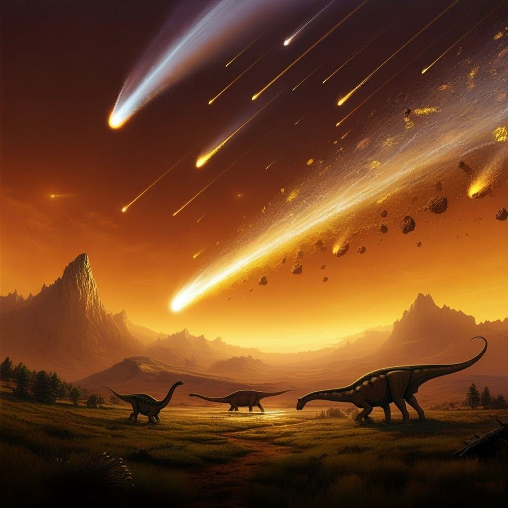 Golden Comet Creates the Rocky Mountains