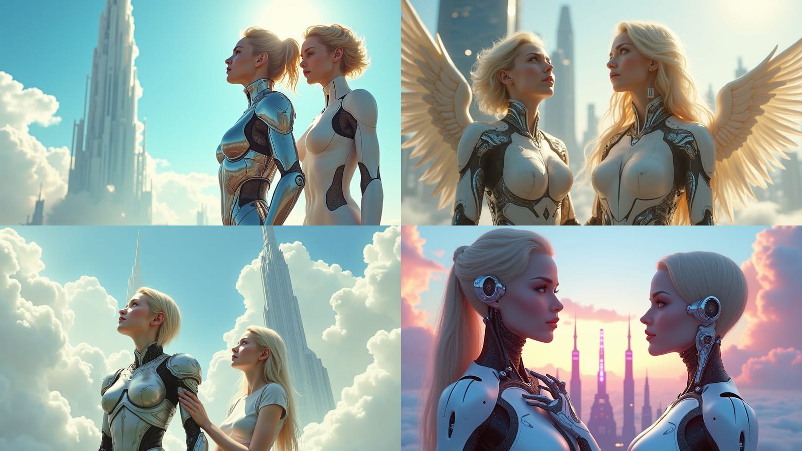 Alita Battle Angel Gazing at Sky City