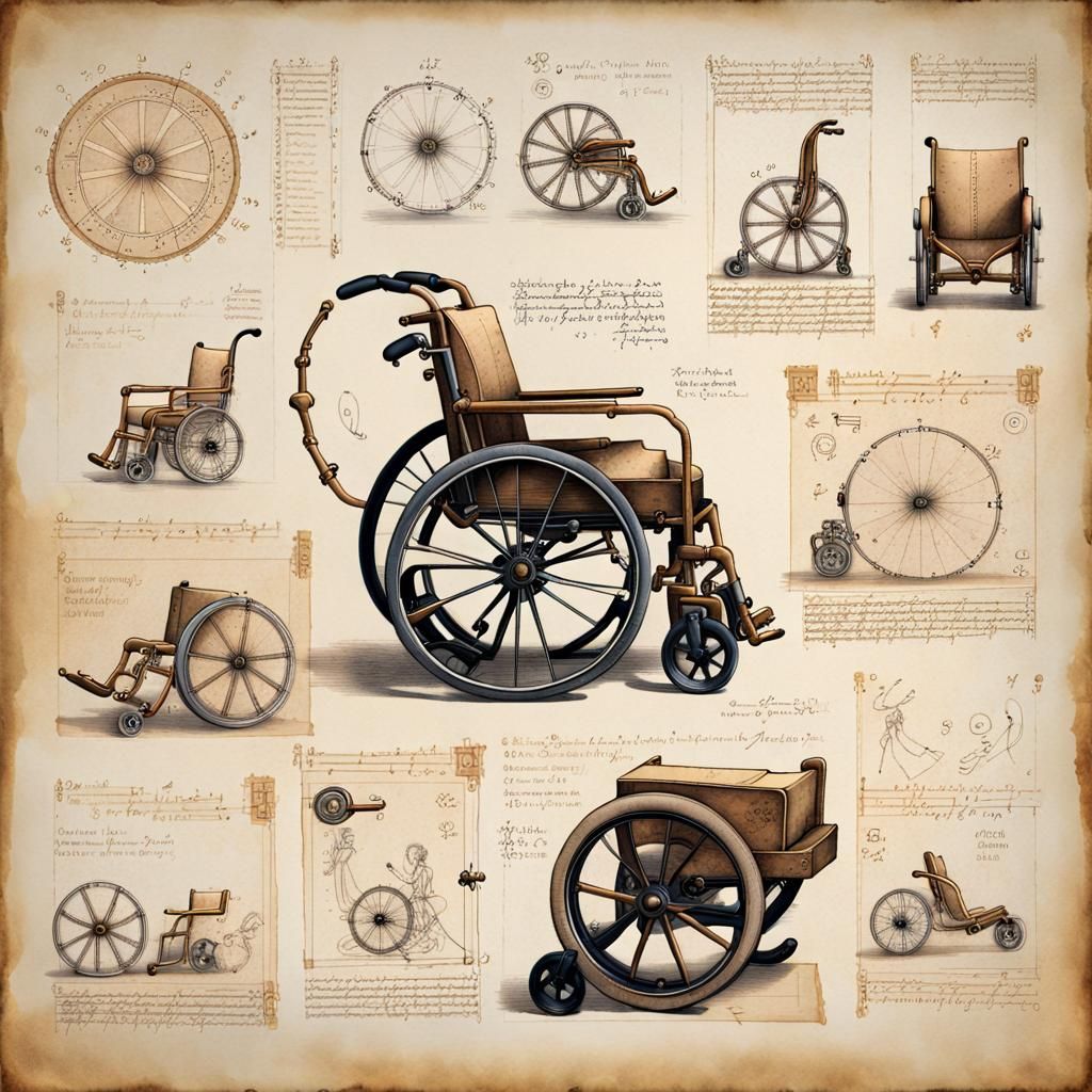 Da Vinci-Inspired Magical Wheelchair Design