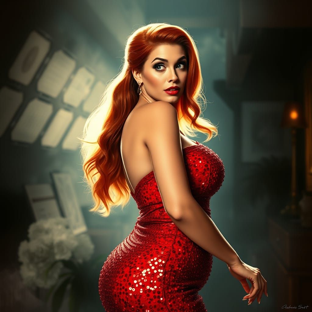 Magical Transformation into Curvaceous Jessica Rabbit