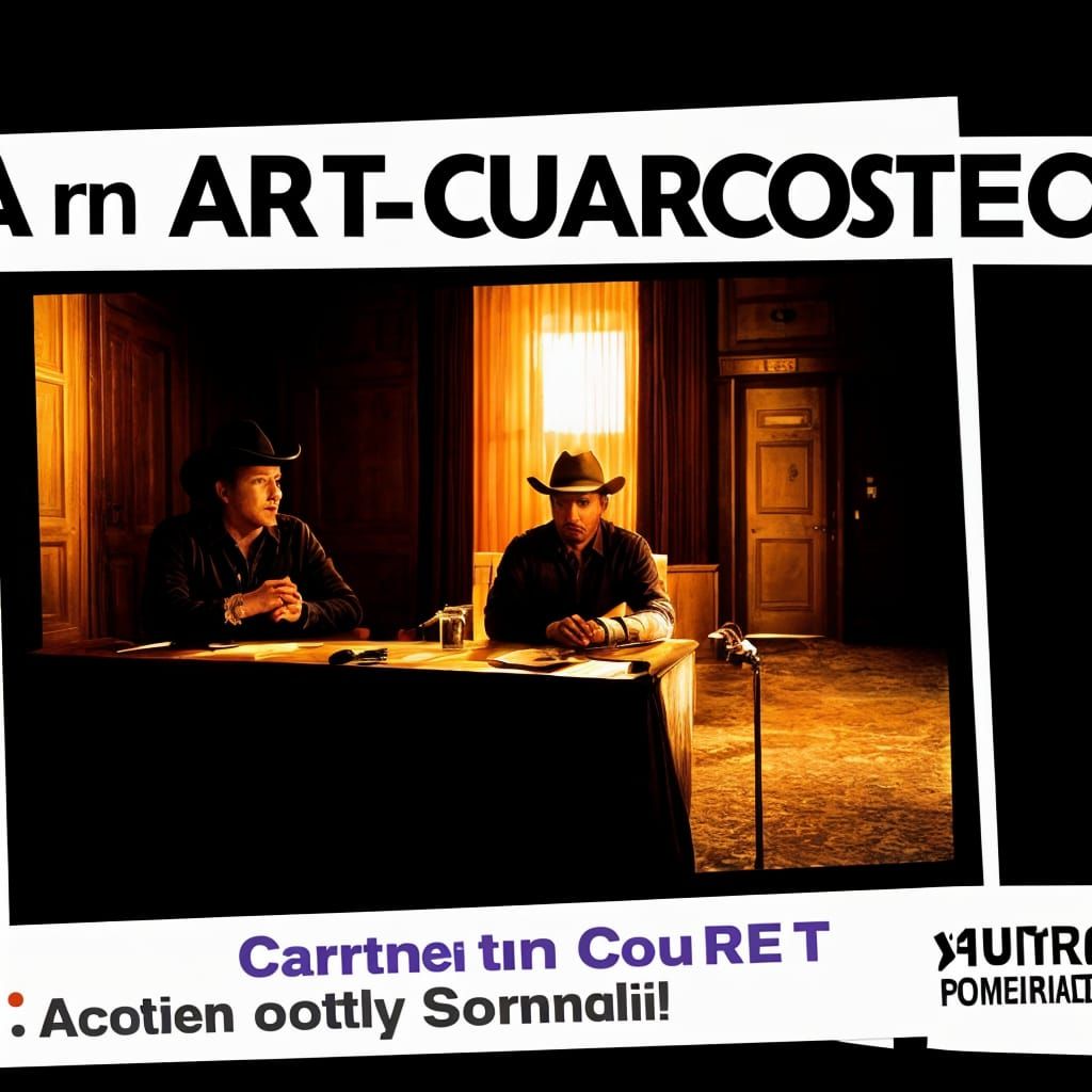 Garth Brooks Courtroom Drama: AI Generated Image