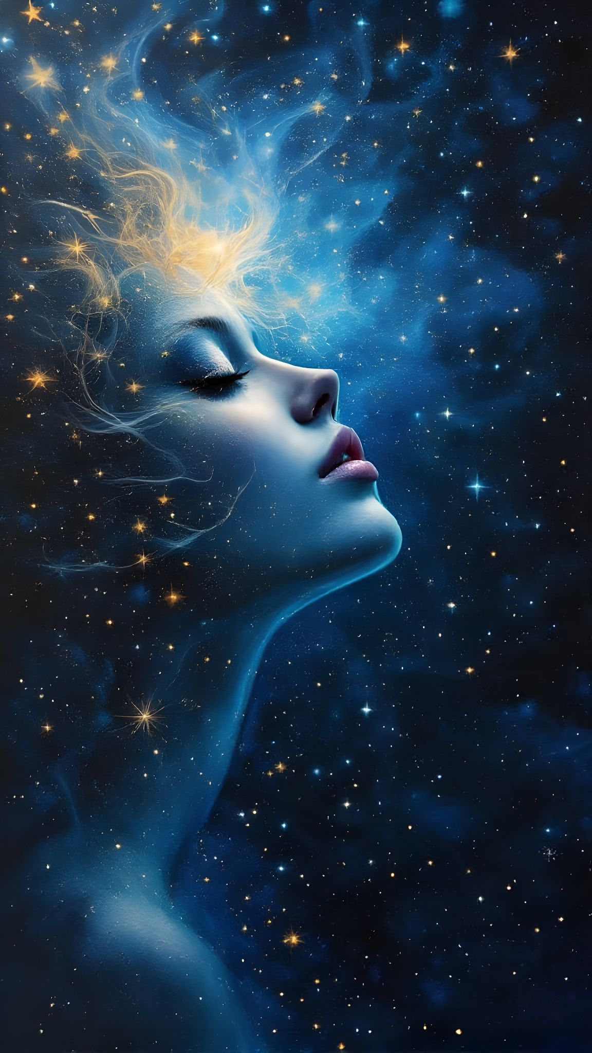 Ethereal Dreamer Lost in Celestial Haze