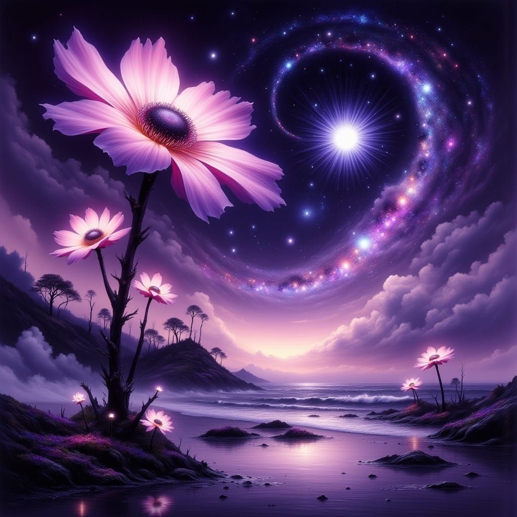 Whispering Isles of the Glimmergaze Blossoms