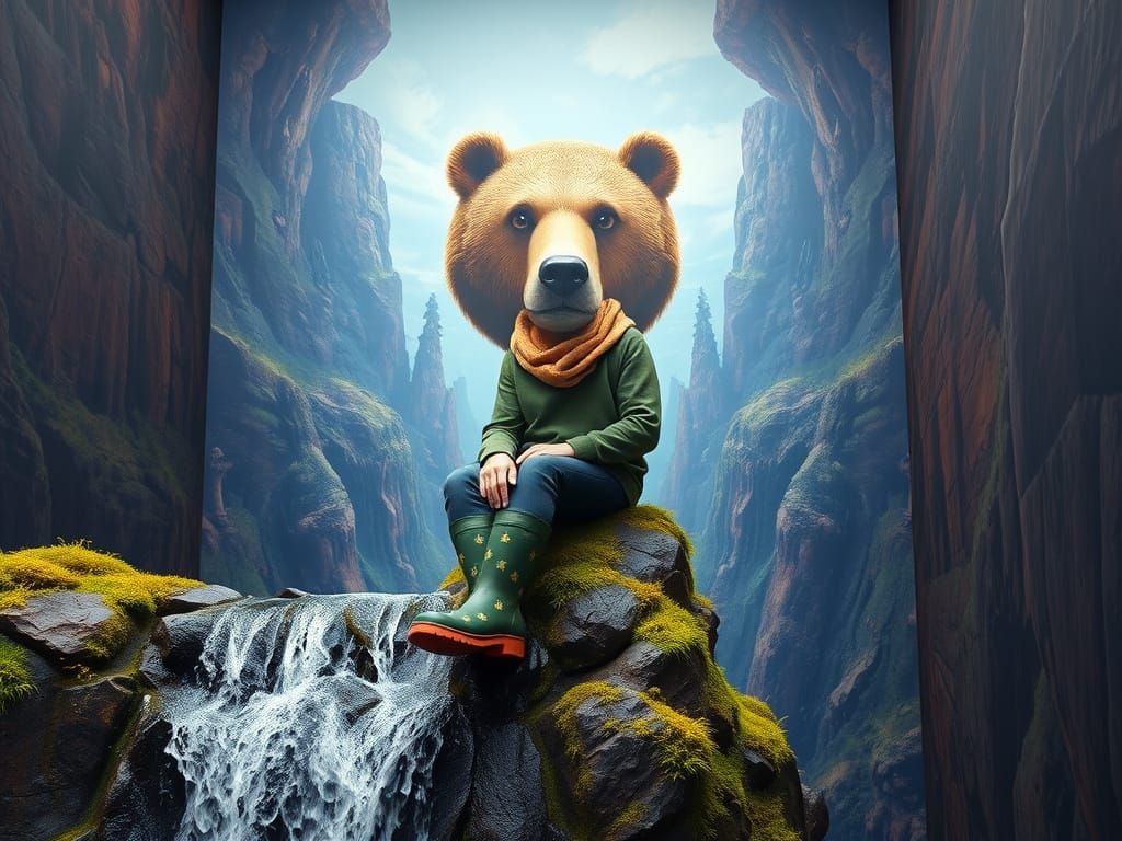 A Fashion-Conscious Weadlufy Deapa Wearing Gumboots