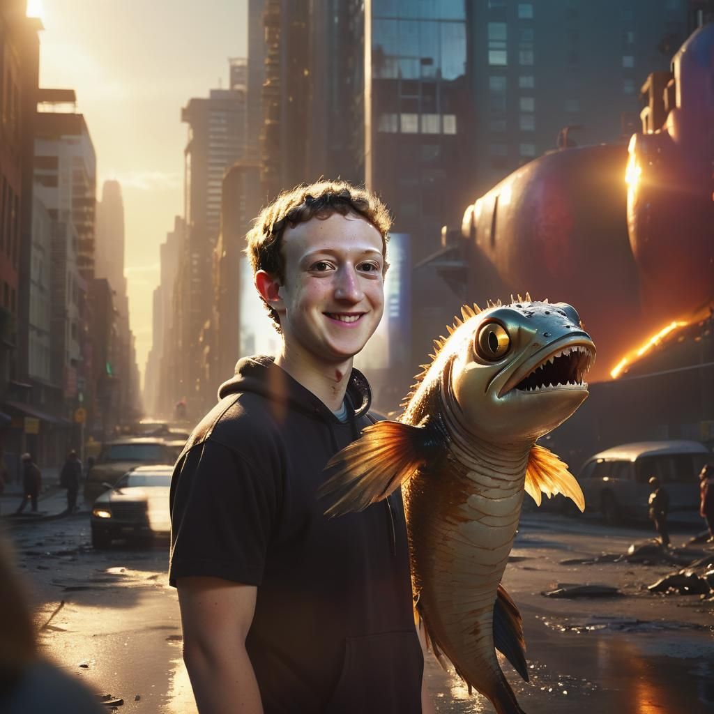 Peixe Agulha Smirks at Dystopian Metropolis