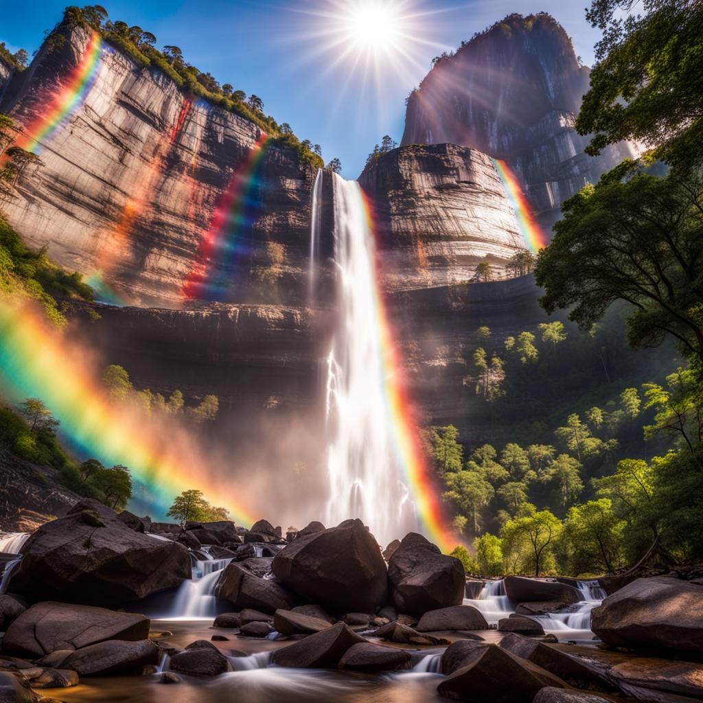 Angel Falls: Long Exposure, Photorealistic 8K