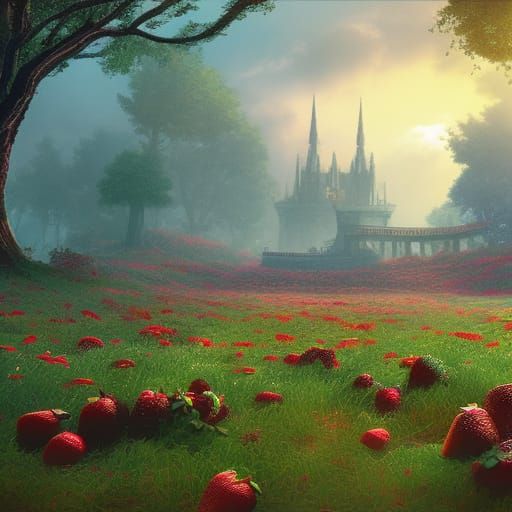 Strawberry Fields Forever: Detailed Matte Painting