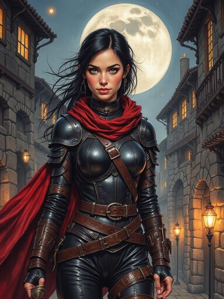 Mysterious Thief Emerges from the Shadows in Whimsical Fanta...