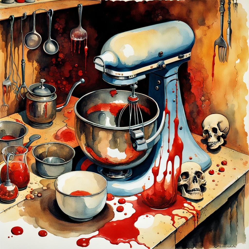 Something very weird has happened in the kitchen