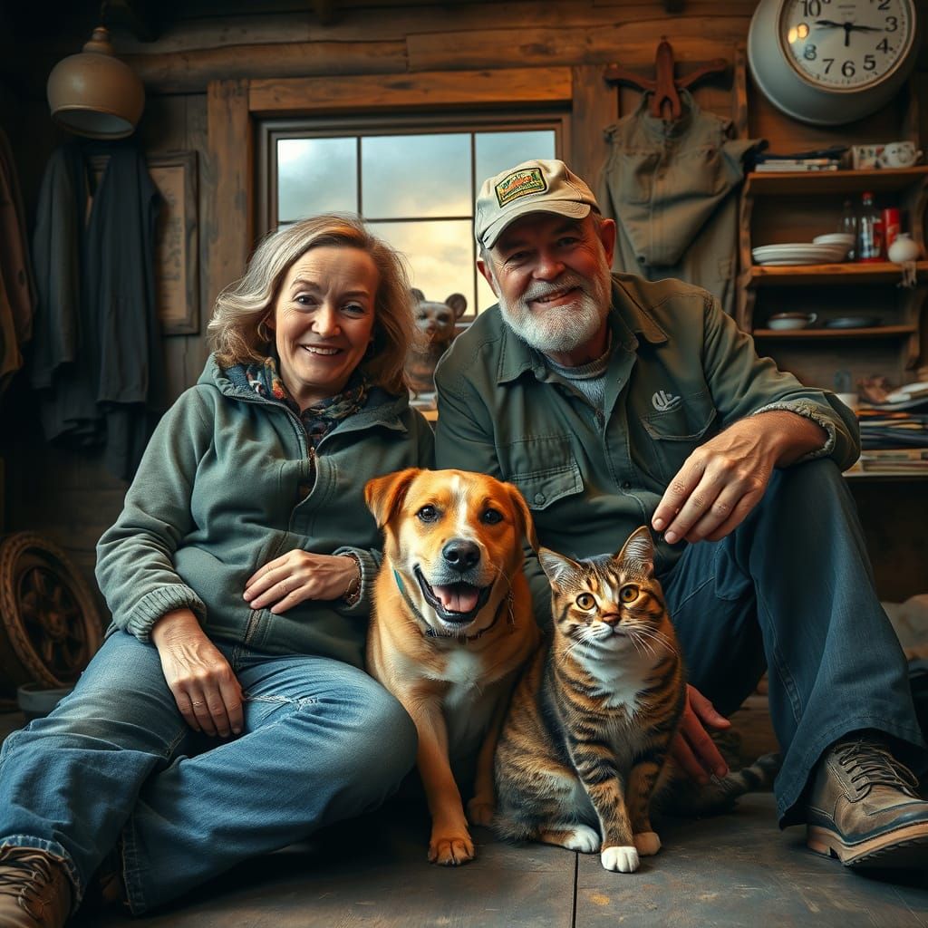 Della and the Dealer with Animal Companions