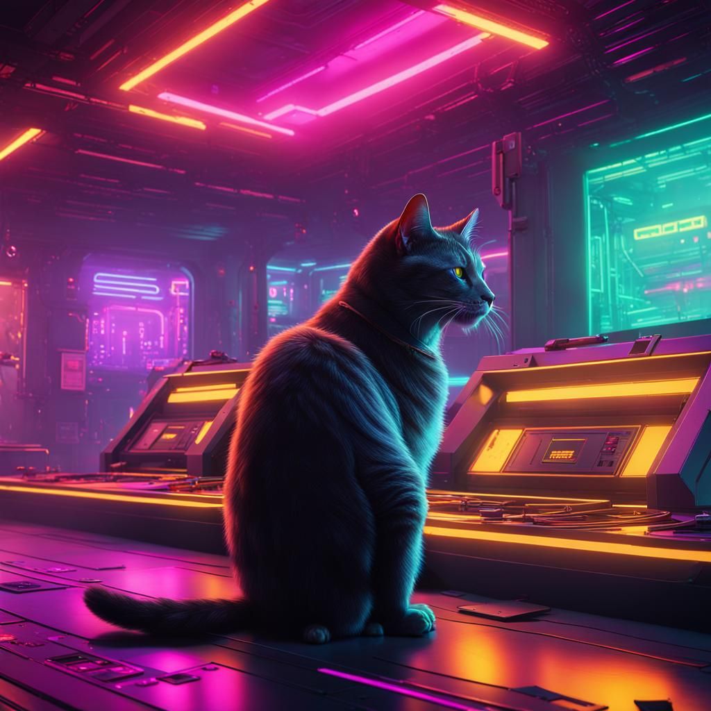 Cyberpunk Cat Burglar Reaches Golden Potion