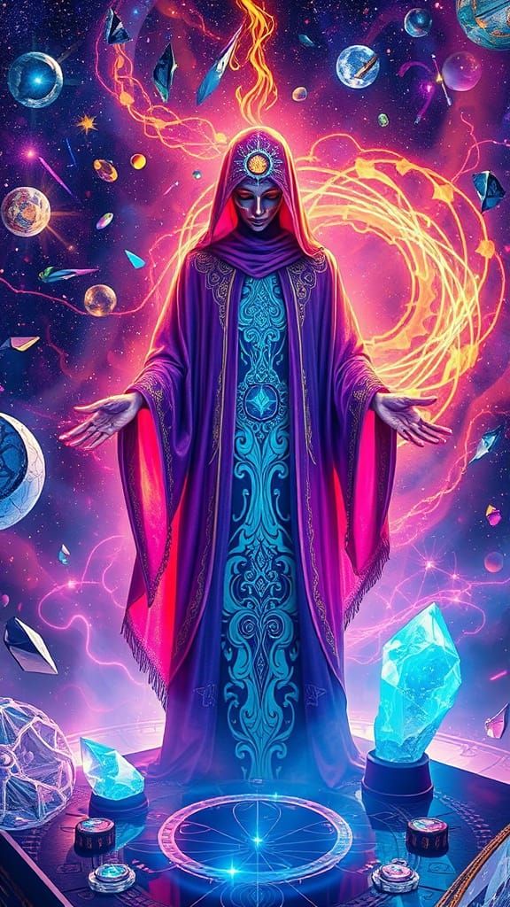 quantum psychedelic shamanic kaleidoscope technician