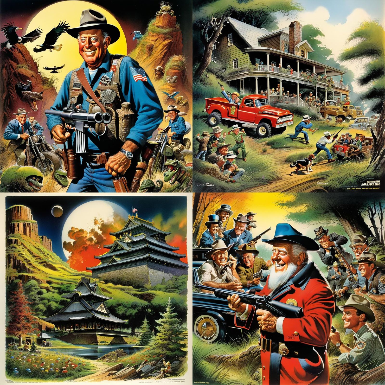 Cartoon Art in Style of Jack Davis