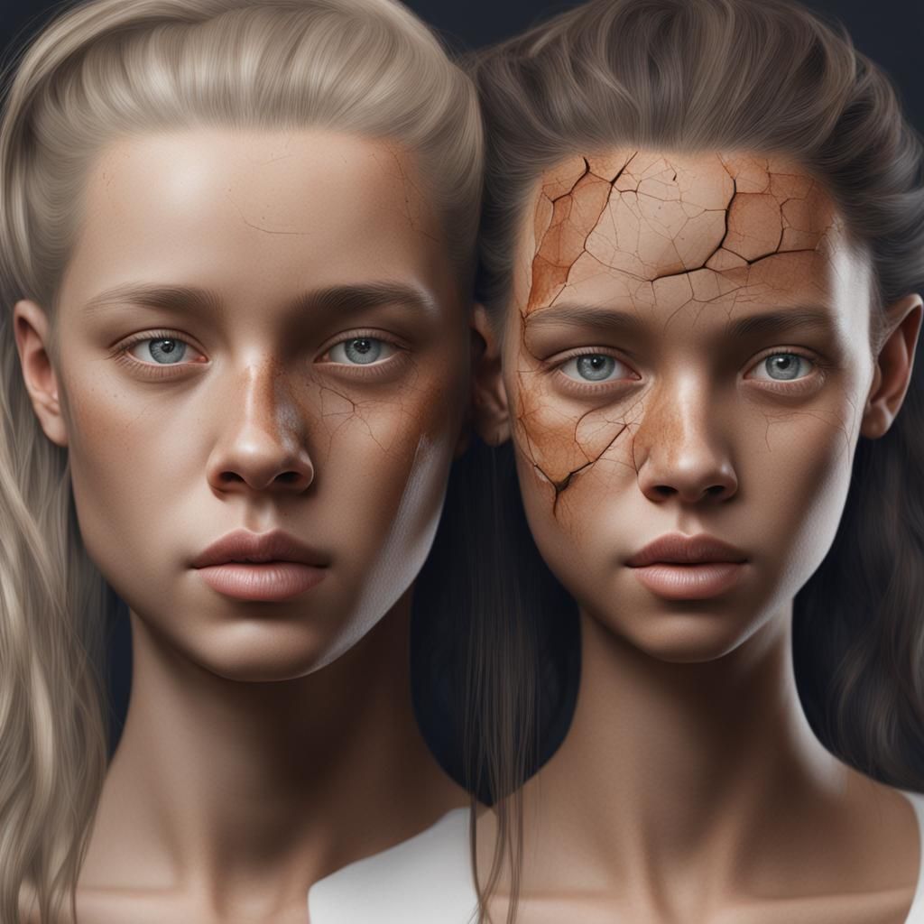 Hyperrealistic Portrait: Four People, Four Emotions