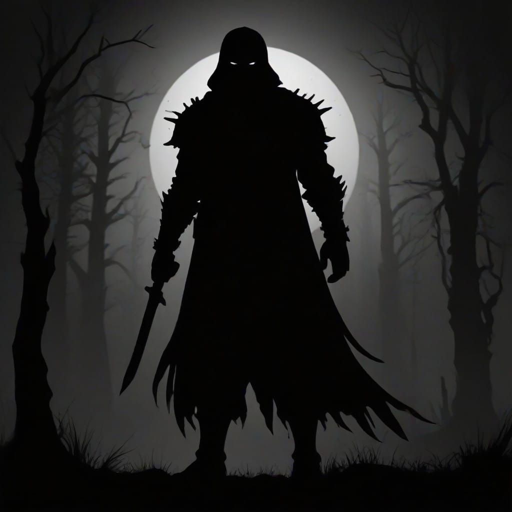 Grimdark Silhouette Art
