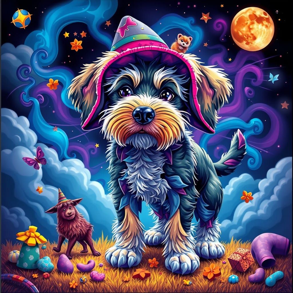 Whimsical Canine Enigma