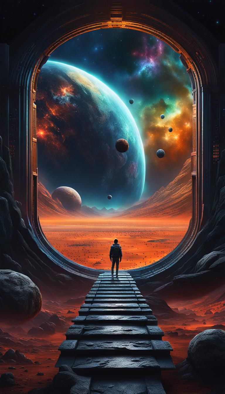 Sci-Fi Portal to Another Universe