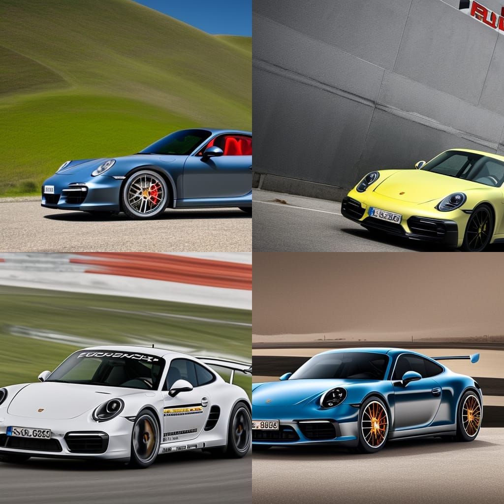 AI Generated Image of a Porsche