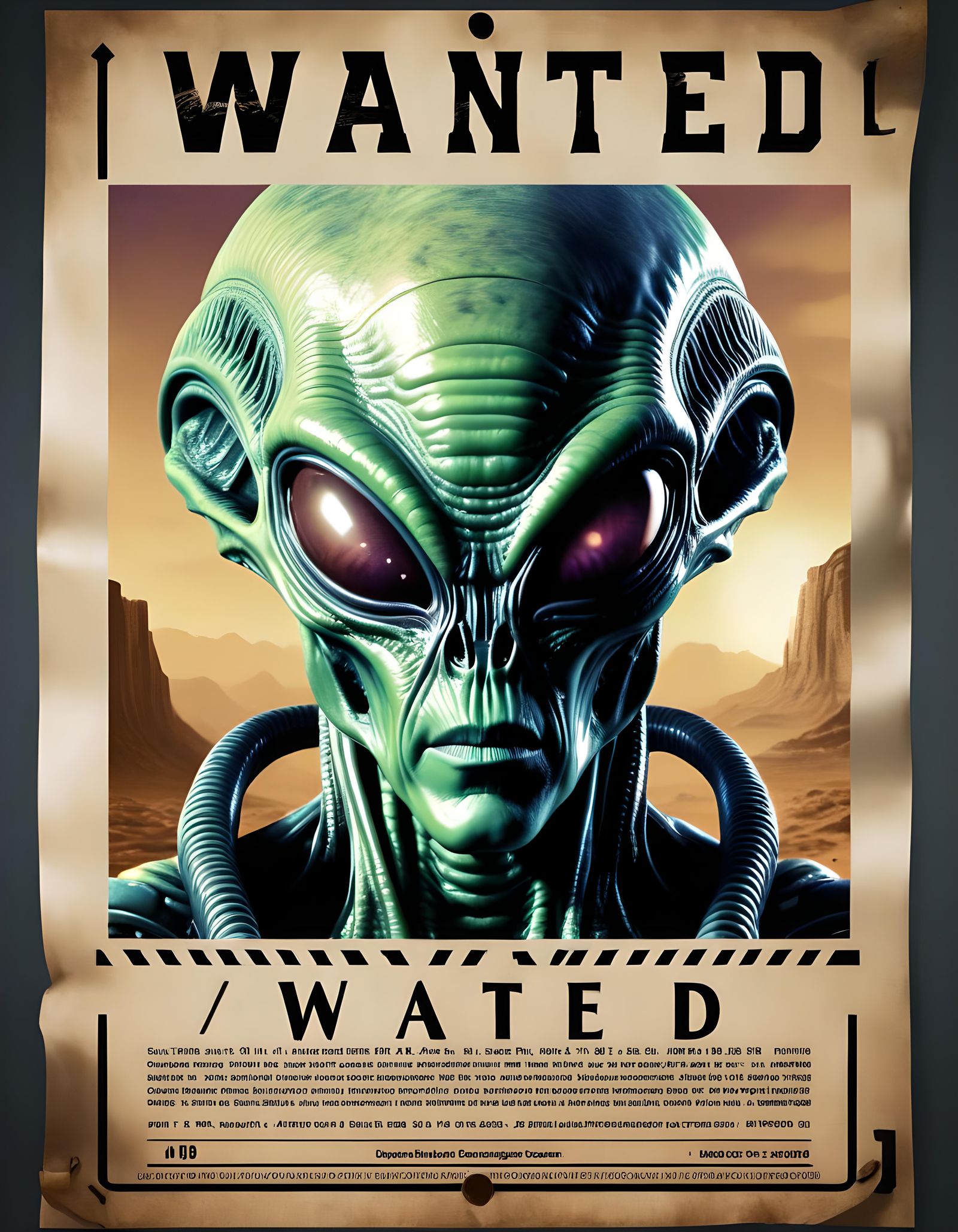Alien Wanted Poster (Continued)