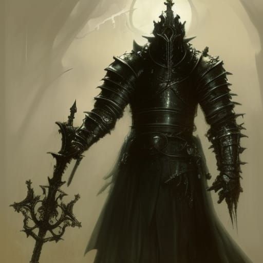 High Gothic Black Knight Concept Art