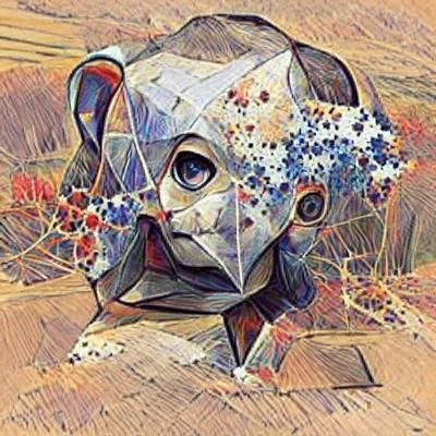 Abstract Neural Network Diagram