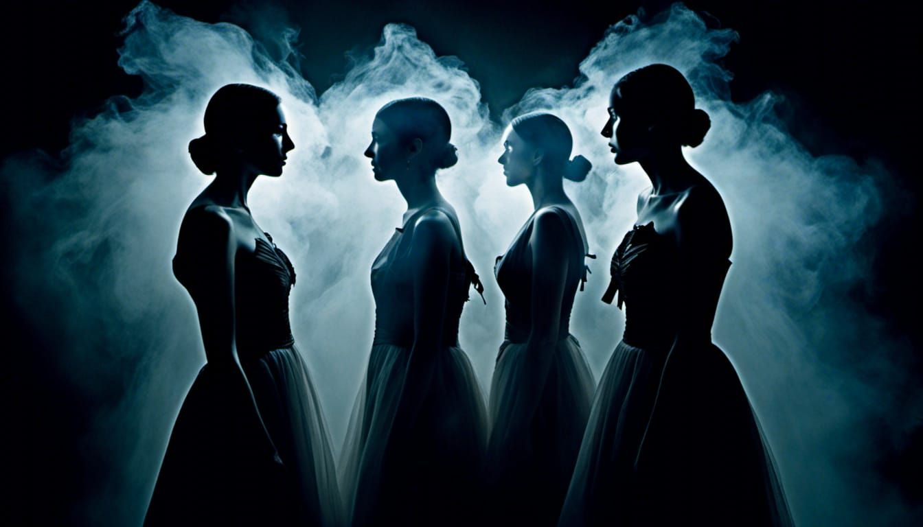 Haunting Specters in Fog: A Chiaroscuro Vision