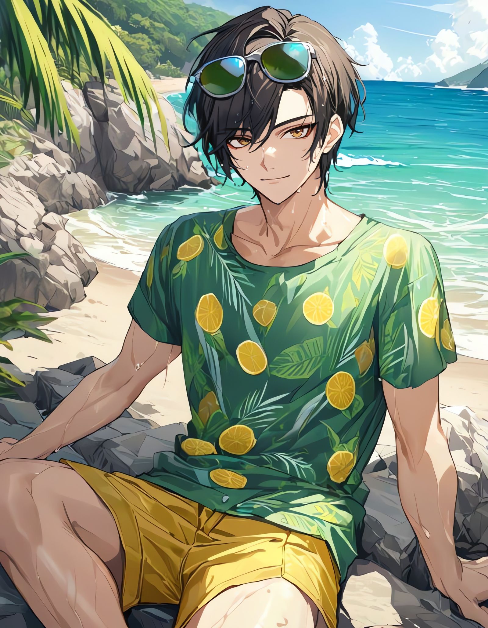 Bishounen Cowboy Masterpiece on Sunny Beach