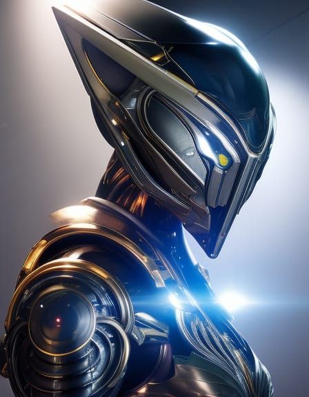 Chrome Alien Warframe Prime: Ultra Realistic Concept Art